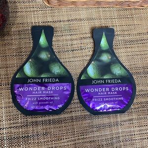 John Frieda Frizz Smoothing Hair Mask Wonder Drops Set of 2 NWT Hair Care